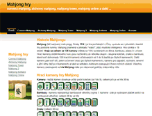 Tablet Screenshot of mahjong.smartie.cz